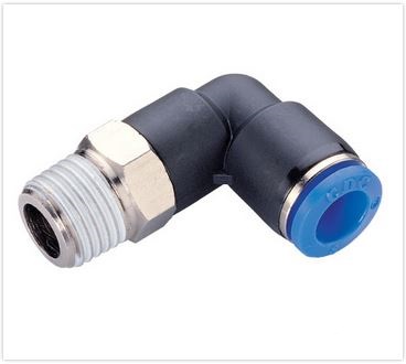 Фитинг  6-R1/4 угловой CDC Pneumatics PL06-02 PL06-02