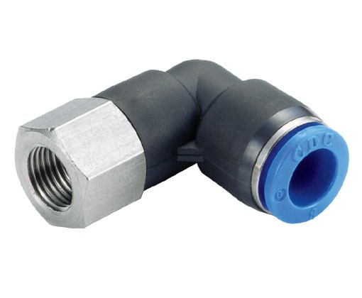 Фитинг 10-G1/4 угловой внутренняя резьба CDC Pneumatics PLF10G02 PLF10G02